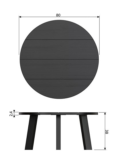 Beistelltisch Benson aus Holz von Woood &#9733; Kundenbewertung "Sehr gut" &#9733; 10&euro; Rabatt für Neukunden &#9733; Schnell verschickt &#9733; Günstig bei car-Moebel.de