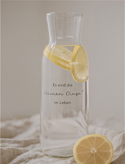 Karaffe aus Glas (1 Liter) von Eulenschnitt &#9733; Kundenbewertung "Sehr gut" &#9733; 10&euro; Rabatt für Neukunden &#9733; Schnell verschickt &#9733; Günstig bei car-Moebel.de