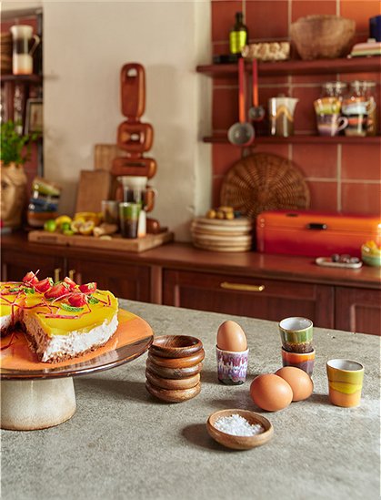4er Set Eierbecher 70"s Keramik von HKliving &#9733; Kundenbewertung "Sehr gut" &#9733; 12&percnt; Rabatt für Neukunden &#9733; Schnell verschickt &#9733; Günstig bei car-Moebel.de