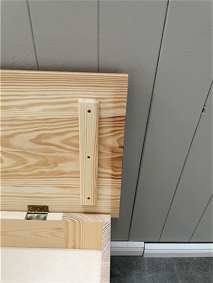 Holzbank mit Klappe Nr:1836 4