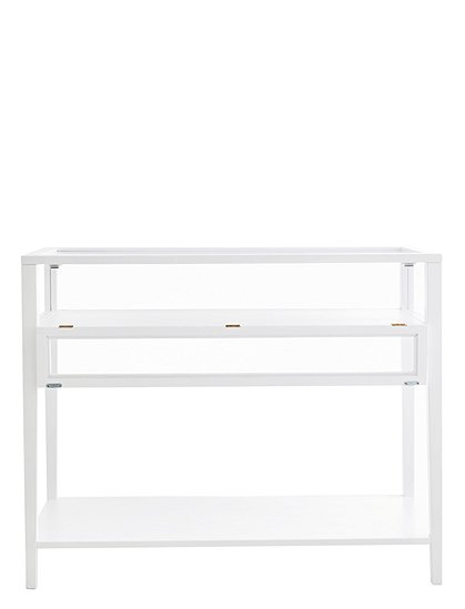 LV020235 Konsole Glasfach weiß, 96x65x120 4