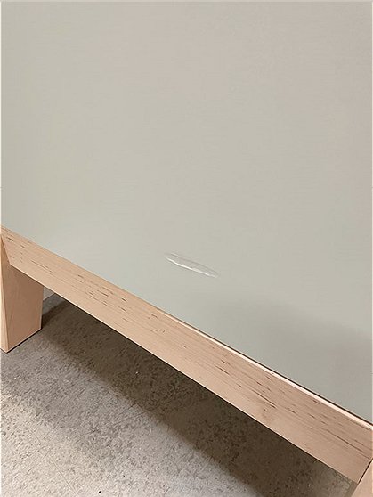 LV02051 Kommode 3 Schübe,Holzfüße,grün 4