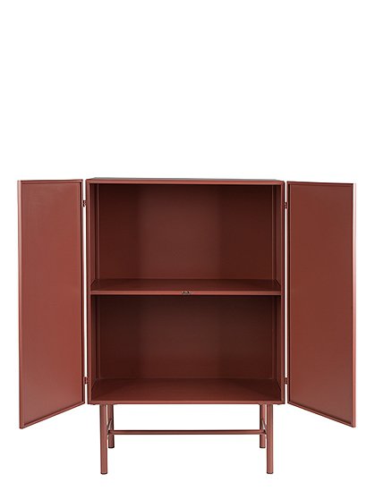 Schrank Davis, rostrot von White Label Living &#9733; Kundenbewertung "Sehr gut" &#9733; 12&percnt; Rabatt für Neukunden &#9733; Schnell verschickt &#9733; Jetzt bei car-Moebel.de