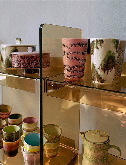 Tee Becher 70s von HKliving &#9733; Kundenbewertung "Sehr gut" &#9733; 12&percnt; Rabatt für Neukunden &#9733; Schnell verschickt &#9733; Günstig bei car-Moebel.de