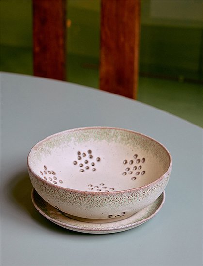 Berry Bowl mit Sieb, 70s Keramik von HKliving &#9733; Kundenbewertung "Sehr gut" &#9733; 12&percnt; Rabatt für Neukunden &#9733; Schnell verschickt &#9733; Jetzt bei car-Moebel.de