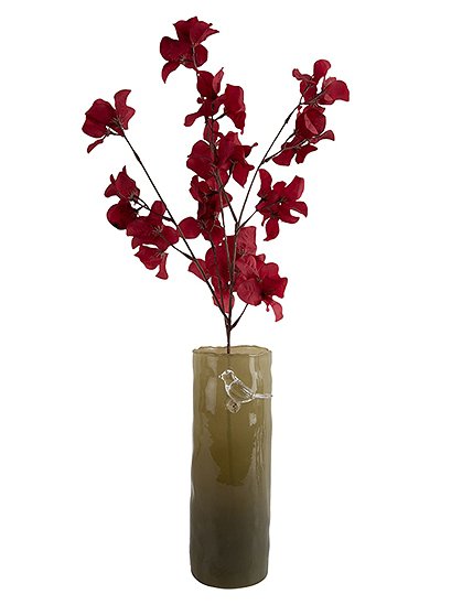 Vase 'Bird on Branch', Glas von present time &#9733; Kundenbewertung "Sehr gut" &#9733; 12&percnt; Rabatt für Neukunden &#9733; Schnell verschickt &#9733; Jetzt bei car-Moebel.de