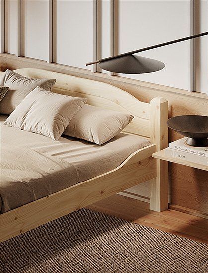 Bett aus Kiefer im Landhausstil &#9733; Kundenbewertung "Sehr gut" &#9733; 12&percnt; Rabatt für Neukunden &#9733; Schnell verschickt &#9733; Jetzt bei car-Moebel.de