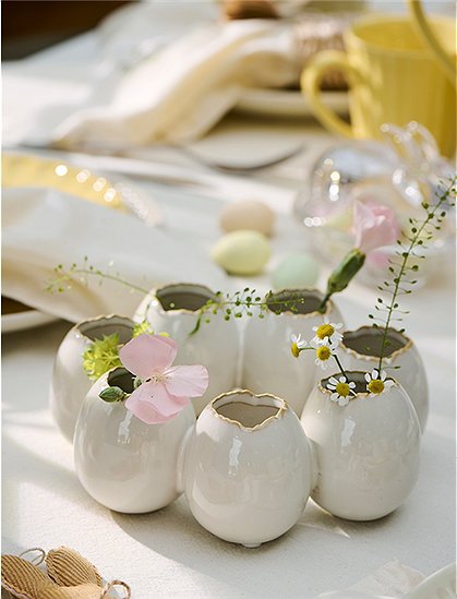 7 eiförmige Vasen Kreis, Steingut v. Ib Laursen &#9733; Kundenbewertung "Sehr gut" &#9733; 12&percnt; Rabatt für Neukunden &#9733; Schnell verschickt &#9733; Bei car-Moebel.de