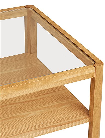 Beistelltisch Lourmarin aus Eiche und Glas von House Nordic ★ Kundenbewertung "Sehr gut" ★ 12&percnt; Rabatt für Neukunden ★ Jetzt günstig kaufen bei car-Moebel.de