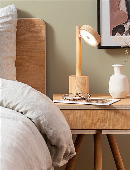 Tischleuchte Eschenholz Okinawa von Good & Mojo ★ Kundenbewertung "Sehr gut" ★ 12&percnt; Rabatt für Neukunden ★Schnell verschickt ★ car-Moebel.de