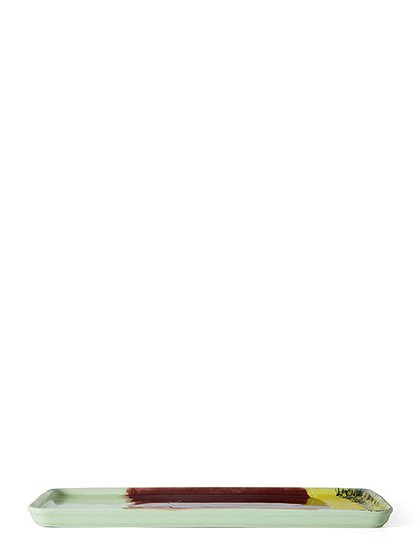 Cake Tray, 13,5x31,5 cm, 70s Keramik von HKliving ★ Kundenbewertung "Sehr gut" ★ 12&percnt; Neukundenrabatt ★ Schnell verschickt ★ Bei car-Moebel.de