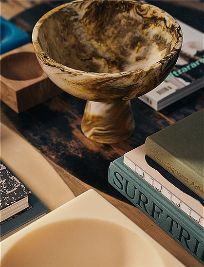 Marmor Bowl mit Fuß, 19xØ23,5 cm v. HKliving ★ Kundenbewertung "Sehr gut" ★ 12&percnt; Rabatt für Neukunden ★ Schnell verschickt ★ Jetzt bei car-Moebel.de