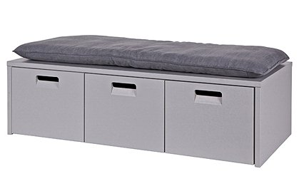 Bank mit 3 Kästen grau von de EEKHOORN &#9733; Kundenbewertung "Sehr gut" &#9733; 10&euro; Neukundenrabatt &#9733; Schnell verschickt &#9733; Günstig bei car-Moebel.de
