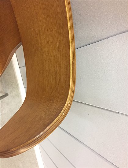 Stuhl Holz/Metall, braun Nr: 632 5