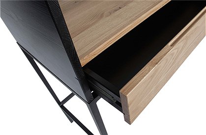 Schreibtisch in schwarz aus Holz von WOOOD &#9733; Kundenbewertung "Sehr gut" &#9733; 10&euro; Rabatt für Neukunden &#9733; Schnell verschickt &#9733; Günstig bei car-Moebel.de