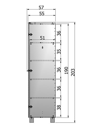 Schrank Dennis aus Holz von Woood &#9733; Kundenbewertung "Sehr gut" &#9733; 10&euro; Rabatt für Neukunden &#9733; Schnell verschickt &#9733; Günstig bei car-Moebel.de