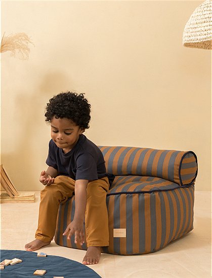 Sitzsack Majestic mit Streifen von Nobodinoz &#9733; Kundenbewertung "Sehr gut" &#9733; 10&euro; Rabatt für Neukunden &#9733; Schnell verschickt &#9733; Günstig bei car-Moebel.de