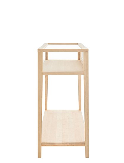 großer Konsolentisch, Erlenholz mit Glasfach &#9733; Kundenbewertung "Sehr gut" &#9733; 10&euro; Rabatt für Neukunden &#9733; Schnell verschickt &#9733; Günstig bei car-Moebel.de