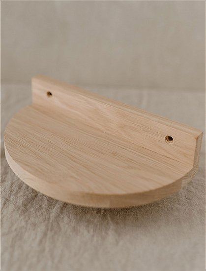 halbrundes Wandregal, Eiche von Eulenschnitt  &#9733; Kundenbewertung "Sehr gut" &#9733; 10&euro; Rabatt für Neukunden &#9733; Schnell verschickt &#9733; Günstig bei car-Moebel.de 