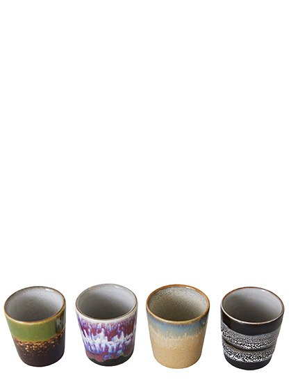4er Set Eierbecher 70's Keramik von HKliving &#9733; Kundenbewertung "Sehr gut" &#9733; 10&euro; Rabatt für Neukunden &#9733; Schnell verschickt &#9733; Günstig bei car-Moebel.de