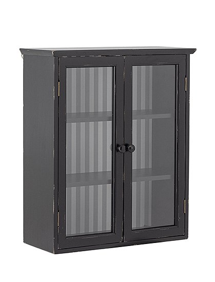 Hazem Kabinett schwarz aus Kiefernolz von Bloomingville &#9733; Kundenbewertung "Sehr gut"  &#9733; 12&percnt; Neukundenrabatt &#9733; Schnell verschickt &#9733; Bloomingville "Neu" entdecken!