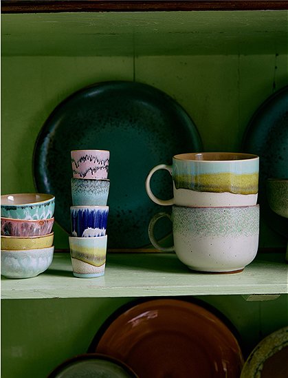 Teetasse 70s Keramik von HKliving &#9733; Kundenbewertung "Sehr gut" &#9733; 12&percnt; Rabatt für Neukunden &#9733; Schnell verschickt &#9733; Jetzt kaufen bei car-Moebel.de