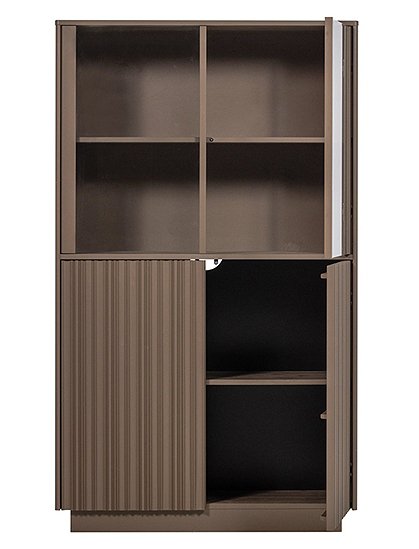 Nova Vitrinenschrank Kiefer Truffle Braun von woood &#9733; Kundenbewertung "Sehr gut" &#9733; 12&percnt; Rabatt für Neukunden &#9733; Schnell verschickt &#9733; car-Moebel.de