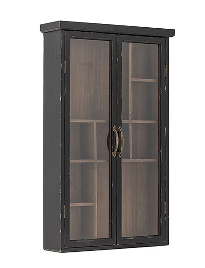 Hazem Vitrine in schwarz von Bloomingville ★ Kundenbewertung "Sehr gut"  ★ 12&percnt; Neukundenrabatt ★ Schnell verschickt ★ Bloomingville "Neu" entdecken!