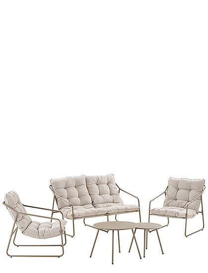 Nilo Lounge Set incl. Kissen von House Nordic ★ Kundenbewertung "Sehr gut" ★ 12&percnt; Rabatt für Neukunden ★ Jetzt günstig kaufen bei car-Moebel.de