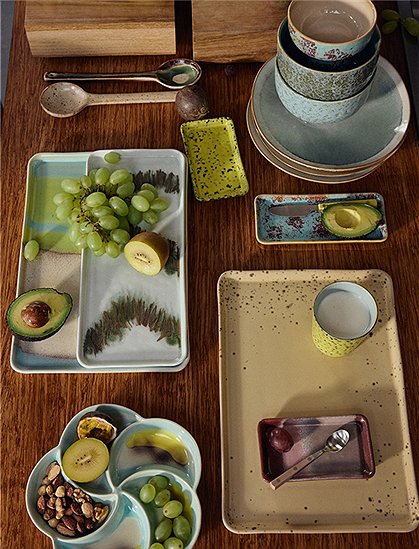 großes Tablett, 33x22,5 cm, 70s Keramik von HKliving ★ Kundenbewertung "Sehr gut" ★ 12&percnt; Neukundenrabatt ★ Schnell verschickt ★ Bei car-Moebel.de