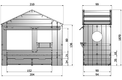 Hausbett weiß von de EEKHOORN &#9733; Kundenbewertung "Sehr gut" &#9733; 10&euro; Rabatt für Neukunden &#9733; Schnell verschickt &#9733; Günstig bei car-Moebel.de