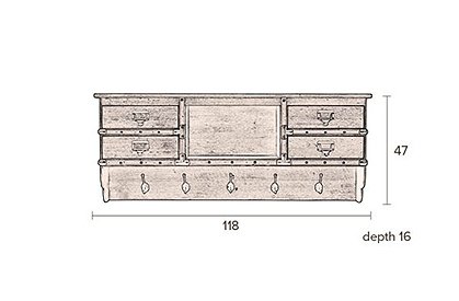 Garderobe Amador  &#9733; Kundenbewertung "Sehr gut" &#9733; 10&euro; Rabatt für Neukunden &#9733; Schnell verschickt &#9733; Jetzt günstig kaufen bei car-Moebel.de