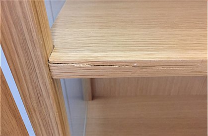 LV00766 Holzvitrine, Eiche 6