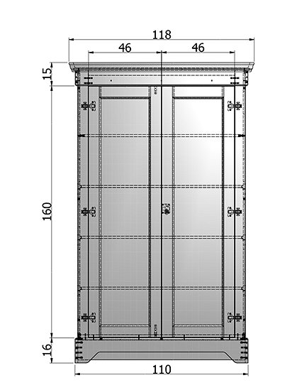 Schrank Isabel aus Kiefernholz von WOOOD &#9733; Kundenbewertung "Sehr gut" &#9733; 10&euro; Rabatt für Neukunden &#9733; Jetzt günstig kaufen bei car-Moebel.de