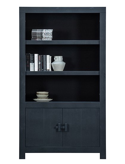 Schrank Benson, schwarz aus Holz v. Woood &#9733; Kundenbewertung "Sehr gut" &#9733; 10&euro; Rabatt für Neukunden &#9733; Schnell verschickt &#9733; Günstig bei car-Moebel.de