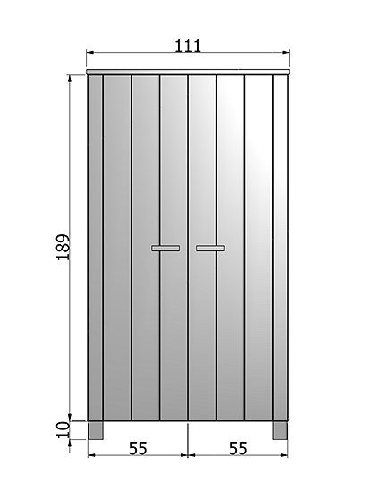 Schrank Dennis aus Holz von Woood &#9733; Kundenbewertung "Sehr gut" &#9733; 10&euro; Rabatt für Neukunden &#9733; Schnell verschickt &#9733; Günstig bei car-Moebel.de