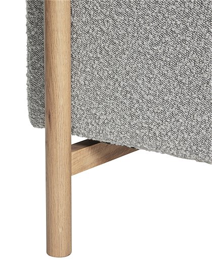Sofa Moment, grau, mit Holz v. Hübsch Interior &#9733; Kundenbewertung "Sehr gut" &#9733; 10&euro; Rabatt für Neukunden &#9733; Schnell verschickt &#9733; Günstig bei car-Moebel.de