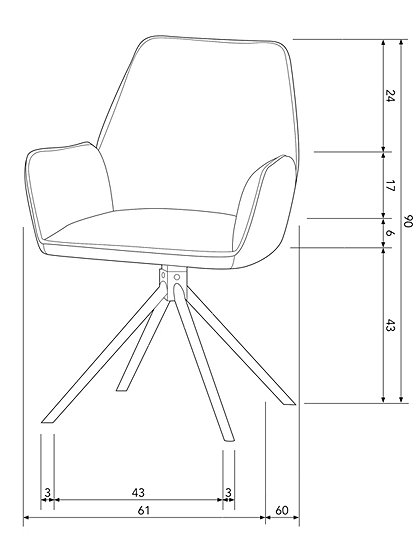 Drehstuhl Amber von woood &#9733; Kundenbewertung "Sehr gut" &#9733; 10&euro; Rabatt für Neukunden &#9733; Jetzt günstig kaufen bei car-Moebel.de