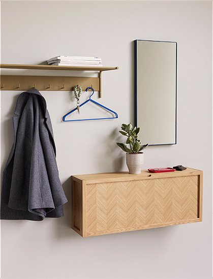 LV02024 Schuhschrank Hübsch, Eiche/Fischgrät 6
