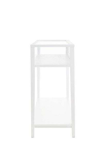 LV020235 Konsole Glasfach weiß, 96x65x120 6