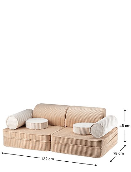 Modulares Kindersofa Settee von wigiwama &#9733; Kundenbewertung "Sehr gut" &#9733; 12&percnt; Rabatt für Neukunden &#9733; Schnell verschickt &#9733; Jetzt bei car-Moebel.de