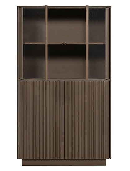 Nova Vitrinenschrank Kiefer Truffle Braun von woood &#9733; Kundenbewertung "Sehr gut" &#9733; 12&percnt; Rabatt für Neukunden &#9733; Schnell verschickt &#9733; car-Moebel.de