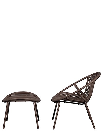 Gartensessel Bruce mit Hocker von WOOOD ★ Kundenbewertung "Sehr gut" ★ 12&percnt; Neukundenrabatt ★ Schnell verschickt ★ Günstig bei car-Moebel.de