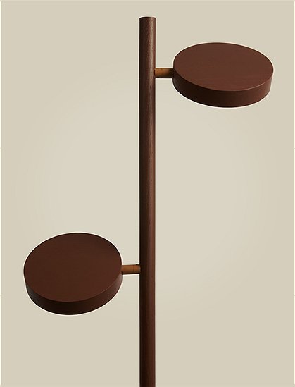 Stehlampe Eschenholz, 2-flammig, Okinawa von Good & Mojo ★ Kundenbewertung "Sehr gut" ★ 12&percnt; Rabatt für Neukunden ★Schnell verschickt ★ car-Moebel.de