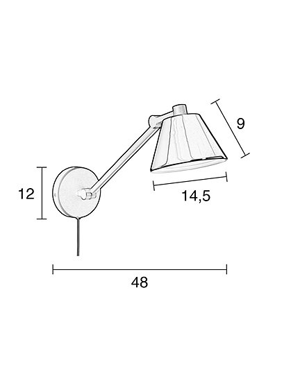Wandleuchte Metall schwarz  &#9733; Kundenbewertung "Sehr gut" &#9733; 10&euro; Rabatt für Neukunden &#9733; Schnell verschickt &#9733; Günstig bei car-Moebel.de