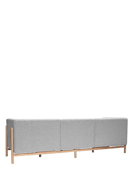 Sofa Moment, grau, mit Holz v. Hübsch Interior &#9733; Kundenbewertung "Sehr gut" &#9733; 10&euro; Rabatt für Neukunden &#9733; Schnell verschickt &#9733; Günstig bei car-Moebel.de