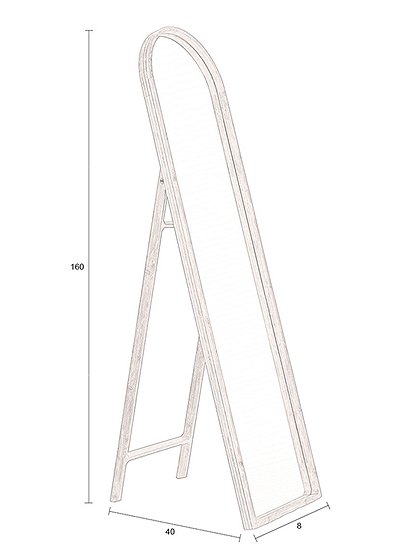 Standspiegel Caroun von Dutchbone &#9733; Kundenbewertung "Sehr gut" &#9733; 10&euro; Rabatt für Neukunden &#9733; Schnell verschickt &#9733; Jetzt kaufen bei car-Moebel.de