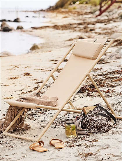 klappbarer Strandstuhl Curtis in taupe von House Nordic ★ Kundenbewertung "Sehr gut" ★ 12&percnt; Rabatt für Neukunden ★ Jetzt günstig kaufen bei car-Moebel.de