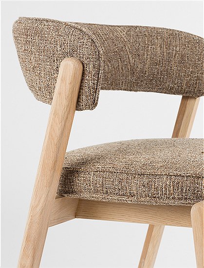 Stuhl Bright aus Eiche mit Textilbezug v. Zuiver ★ Kundenbewertung "Sehr gut" ★ 12&percnt; Neukundenrabatt ★ Schnell verschickt ★ Jetzt bei car-Moebel.de