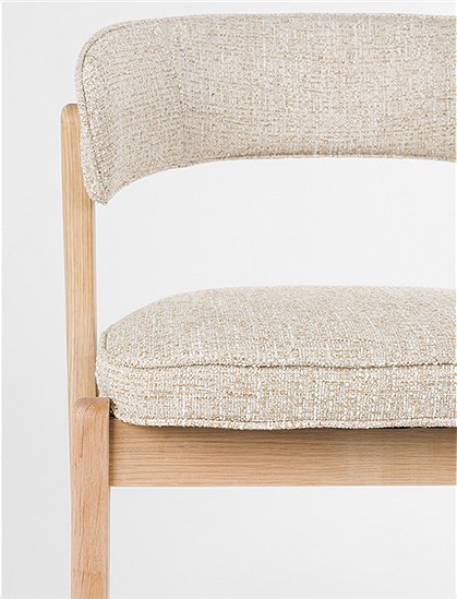 Stuhl Bright aus Eiche mit Textilbezug v. Zuiver ★ Kundenbewertung "Sehr gut" ★ 12&percnt; Neukundenrabatt ★ Schnell verschickt ★ Jetzt bei car-Moebel.de